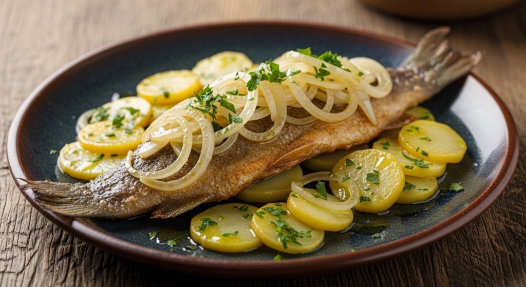 Récipe de trucha con jamón: la joya de los ríos ourensanos