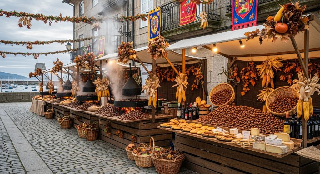 Feria de la Castaña en Viveiro: magosto costero y tradición lucense