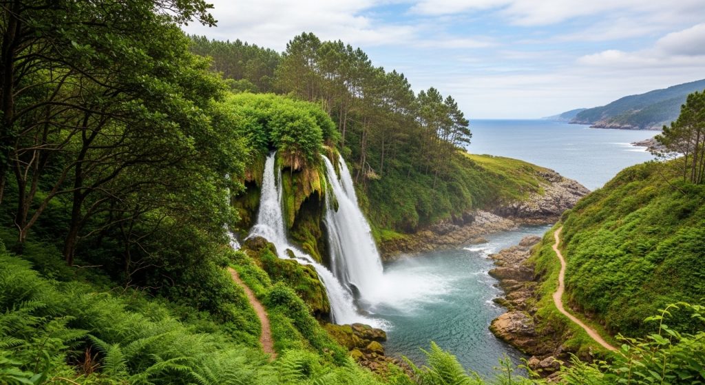 Ruta das Fervenzas do Ézaro: onde o río Xallas cae no mar