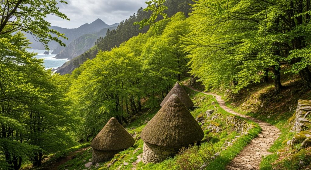 Travesía do Ancares lucense: teitos de palha e bosques de faias