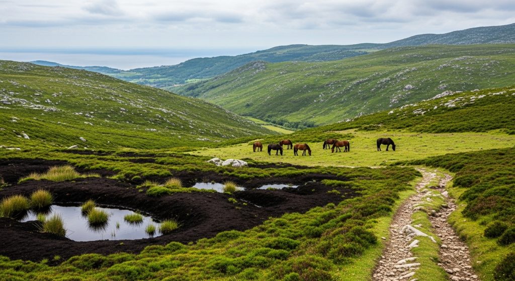 Travesía da Serra de O Xistral dende Mondoñedo: turfeiras e cabalos salvaxes