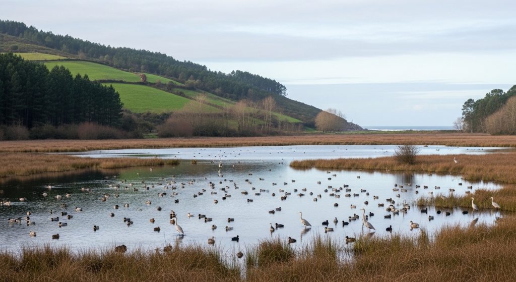 Escapada a la lagoa de Antela en invierno: aves acuáticas