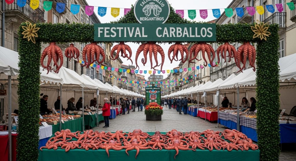 Fiesta del Pulpo en Carballo: cefalópodos, mercado y tradición bergantiñana