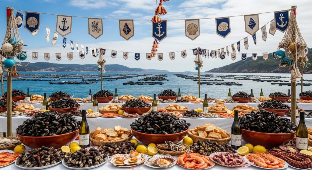 Feria del Mejillón de Foz: bateas, mar Cantábrico y mariscada popular