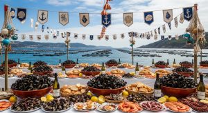 Feria del Mejillón de Foz: bateas, mar Cantábrico y mariscada popular