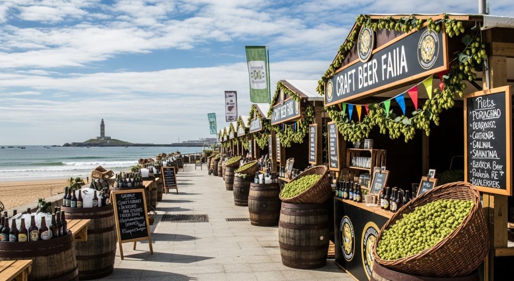Feria de la Cerveza Artesana en A Coruña: lupulo, festividad y mar a la vista