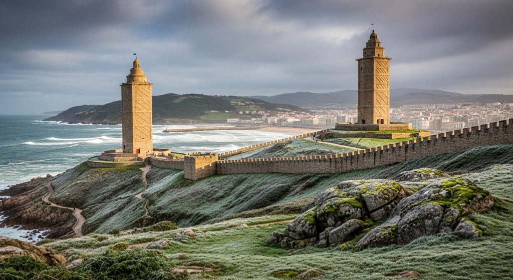 Ruta del Granito por los monumentos de A Coruña en invierno