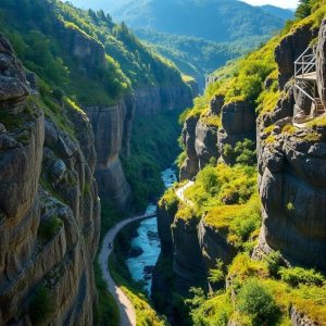 Descubre el Cañón del Río Mao: pasarelas de vértigo