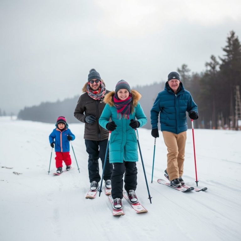 Escapada de invierno en familia a las estaciones de esquí de Galicia