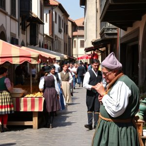 Feira Medieval de Betanzos: recreación histórica, mercado artesanal, torneos en la ciudad vieja