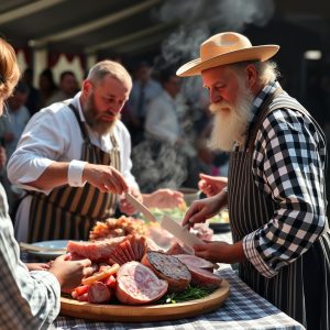 Festa do Lacón con Grelos en Monterroso: plato tradicional, concurso culinario, capital del lacón