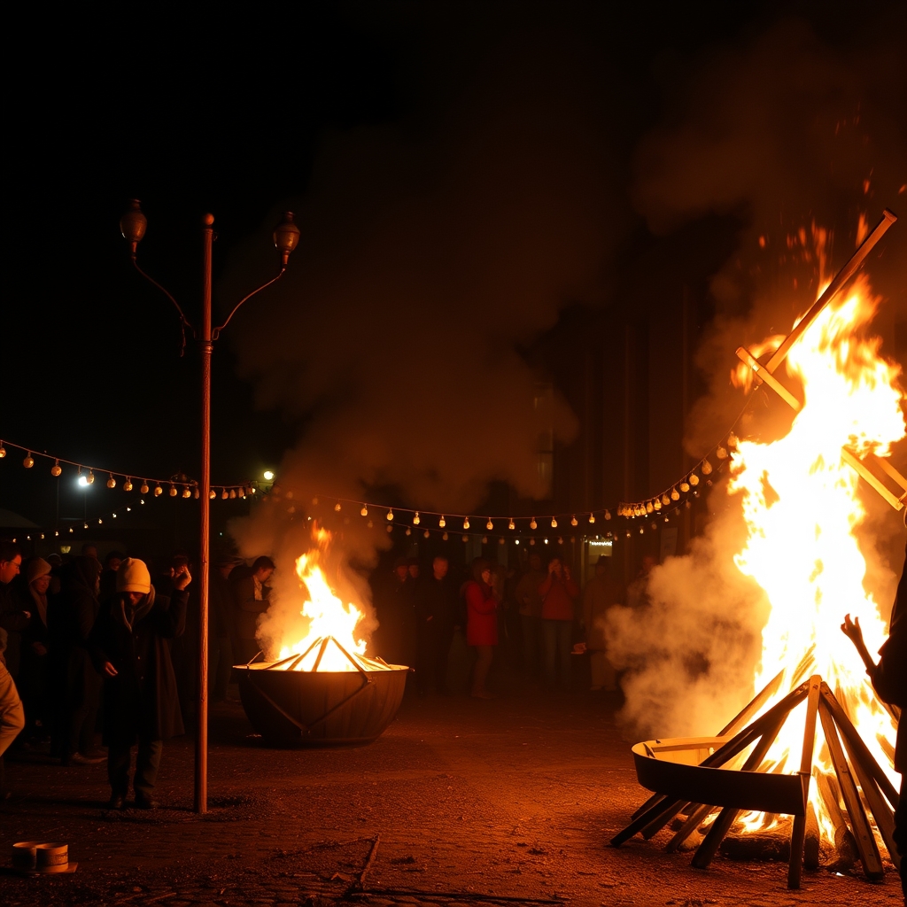 Festa dos Fachós en Castro Caldelas: antorchas, fuego y simbología invernal