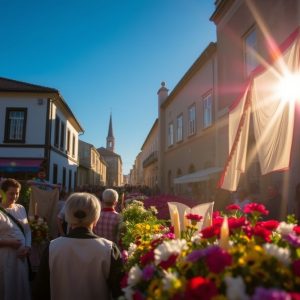 Festas do Corpus Christi en Ponteareas: alfombras florales y devoción