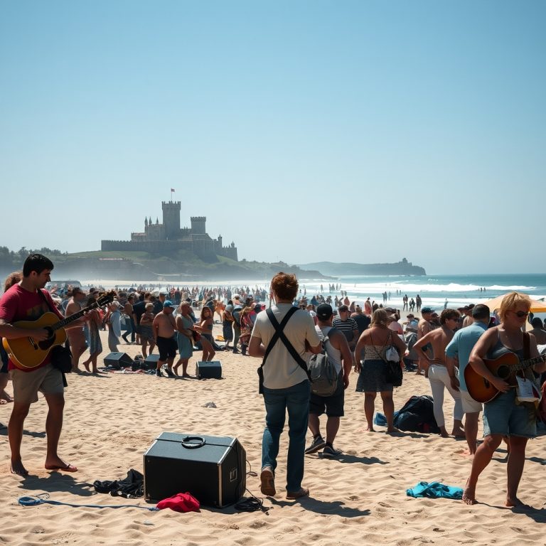Festival Castelo Rock en Muros: música, playa y ambiente festivo