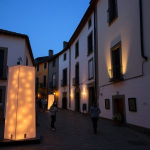 Festival de la Luz de Allariz: instalaciones de arte en el casco histórico