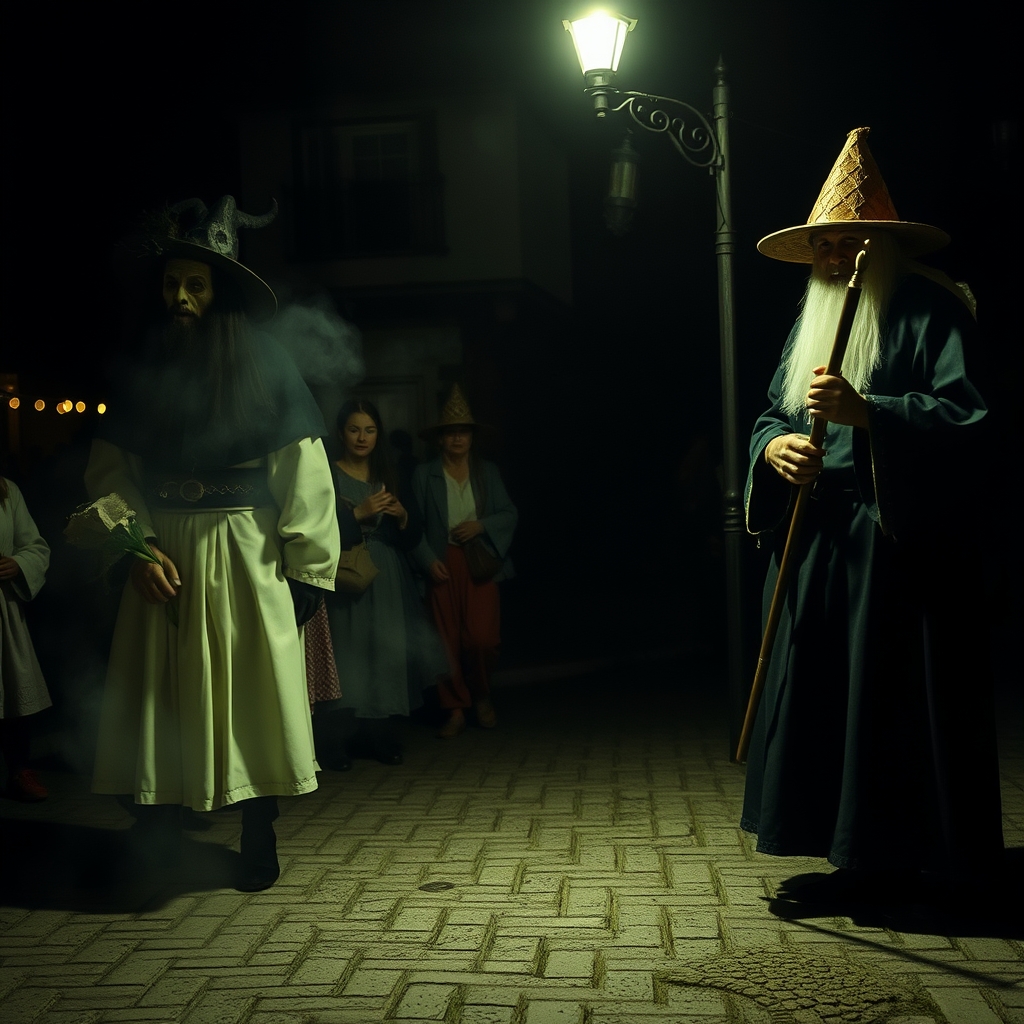 Noite do Meigas e os Trasnos en Allariz: misterio, espectáculo callejero, fantasía tradicional