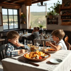 Restaurantes familiares con menú para niños y cocina gallega