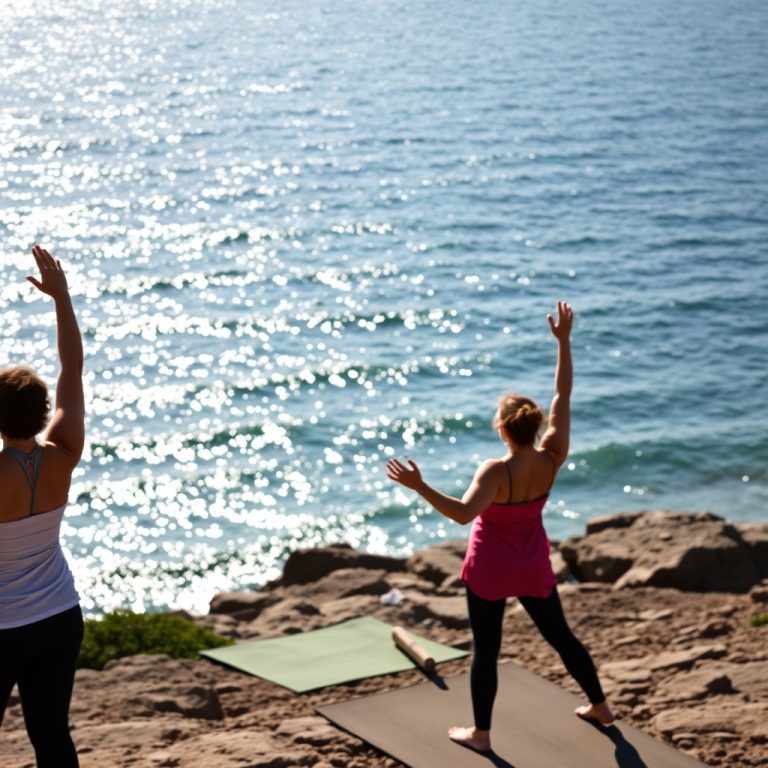 Retiros de yoga y wellness frente al mar gallego
