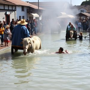 Romaxe de San Cibrán de Las en Caldas de Reis: agua termal, bendición de vehículos, tradición singular