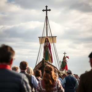 Romería da Nosa Señora da Barca en Muxía: devoción a la orilla del mar