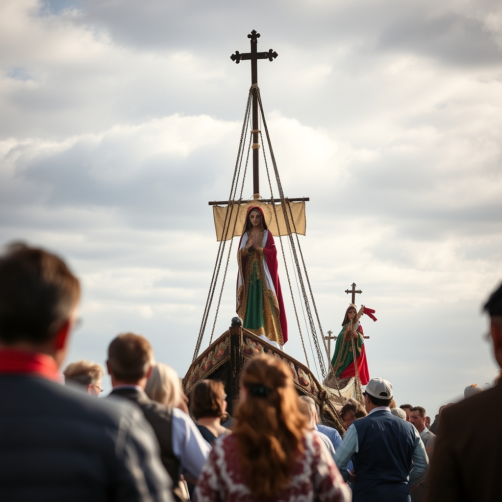 Romería da Nosa Señora da Barca en Muxía: devoción a la orilla del mar