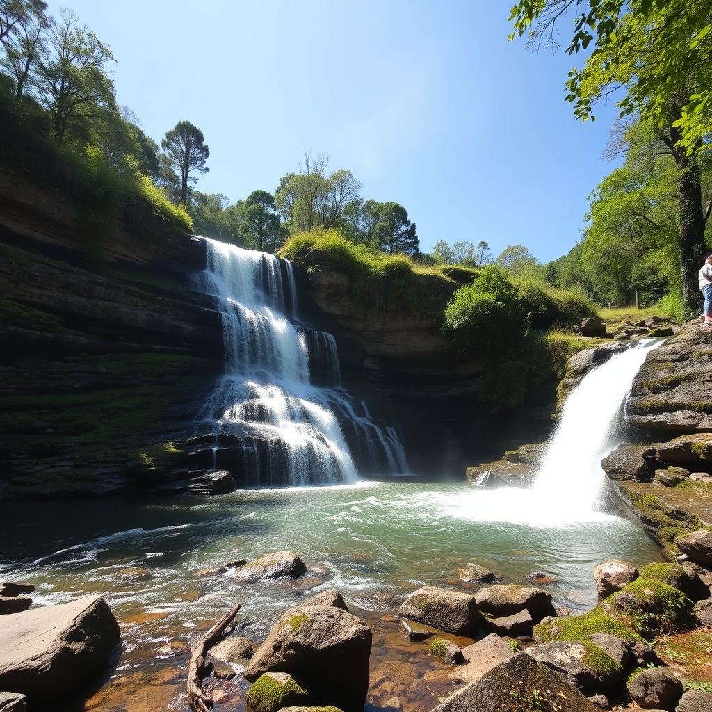 Ruta a la Laguna y Cascada de Gouva en Sarria: humedal y salto de agua
