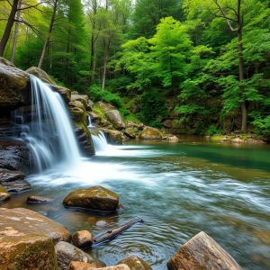 Ruta das Fervenzas do Río Belelle: salto de agua, bosque atlántico, Neda