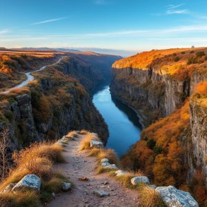 Ruta de miradores del Sil en otoño: viñedos sobre el cañón