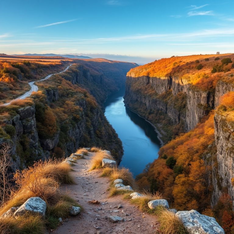 Ruta de miradores del Sil en otoño: viñedos sobre el cañón