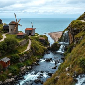 Ruta do Río Ouro: molinos, senderos y cascadas junto al mar en Alfoz