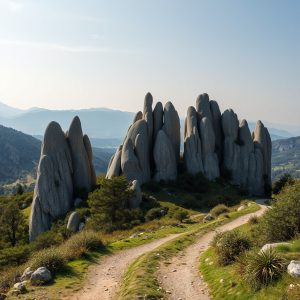 Ruta dos Penedos de Ourense: formas graníticas caprichosas en la montaña