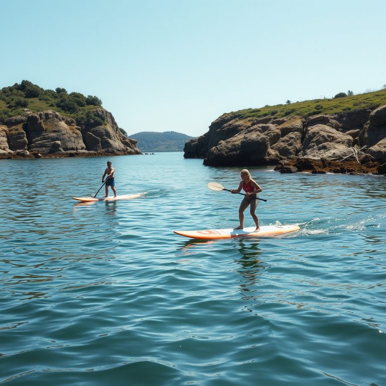 Rutas marinas en paddle surf en primavera y verano