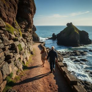 Senda dos Enamorados de Porto do Son: ruta costera con historia petrificada