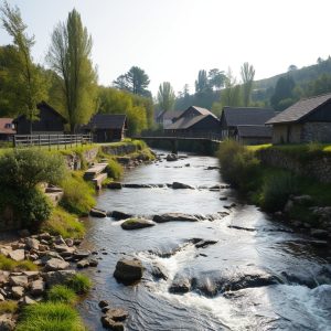 Senda fluvial del Río Tea en Mondariz: pozas y molinos