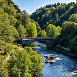 Senda Fluvial do Río Támega: frontera natural, puente internacional, Verín