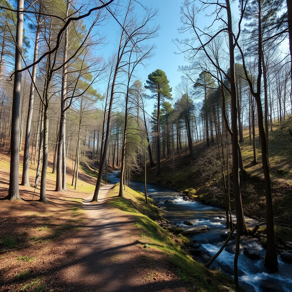 Sendero da Fraga y Río Sarandón: bosque autóctono, área recreativa, Vedra