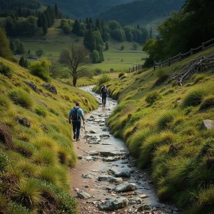 Sendero por los meandros del río Miño en Chantada