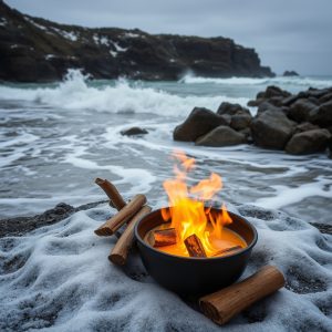 Surf de invierno en Pantín: olas, chimeneas y después, un caldo gallego