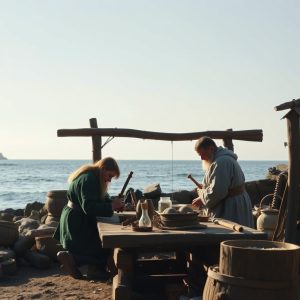 Taller de joyería vikinga en Ribeira: la historia de los ataques a la costa