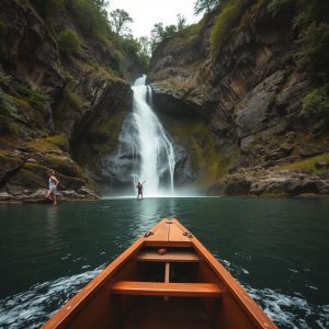Travesía en barco a la cascada de Ézaro: donde el río cae al mar