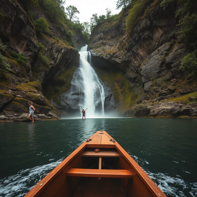 Travesía en barco a la cascada de Ézaro: donde el río cae al mar