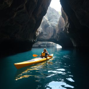 Visita a las cuevas marinas de Viveiro en kayak