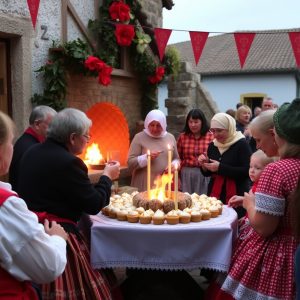 Fiesta del Roscón en Bueu: dulce, horno y playa