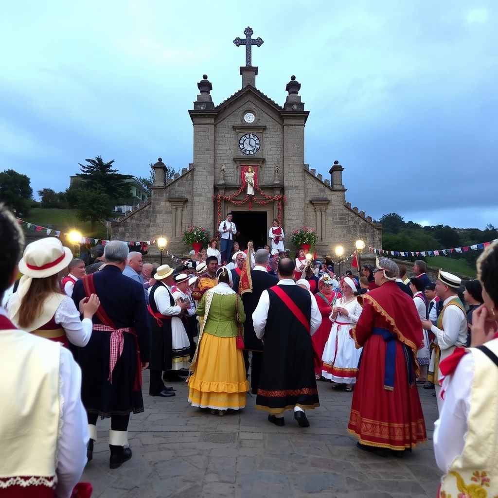 Romería de San Andrés en Teo: ermita, monte y romería