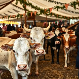 Feria del Ganado en Monterroso: vacas, mercado y rural