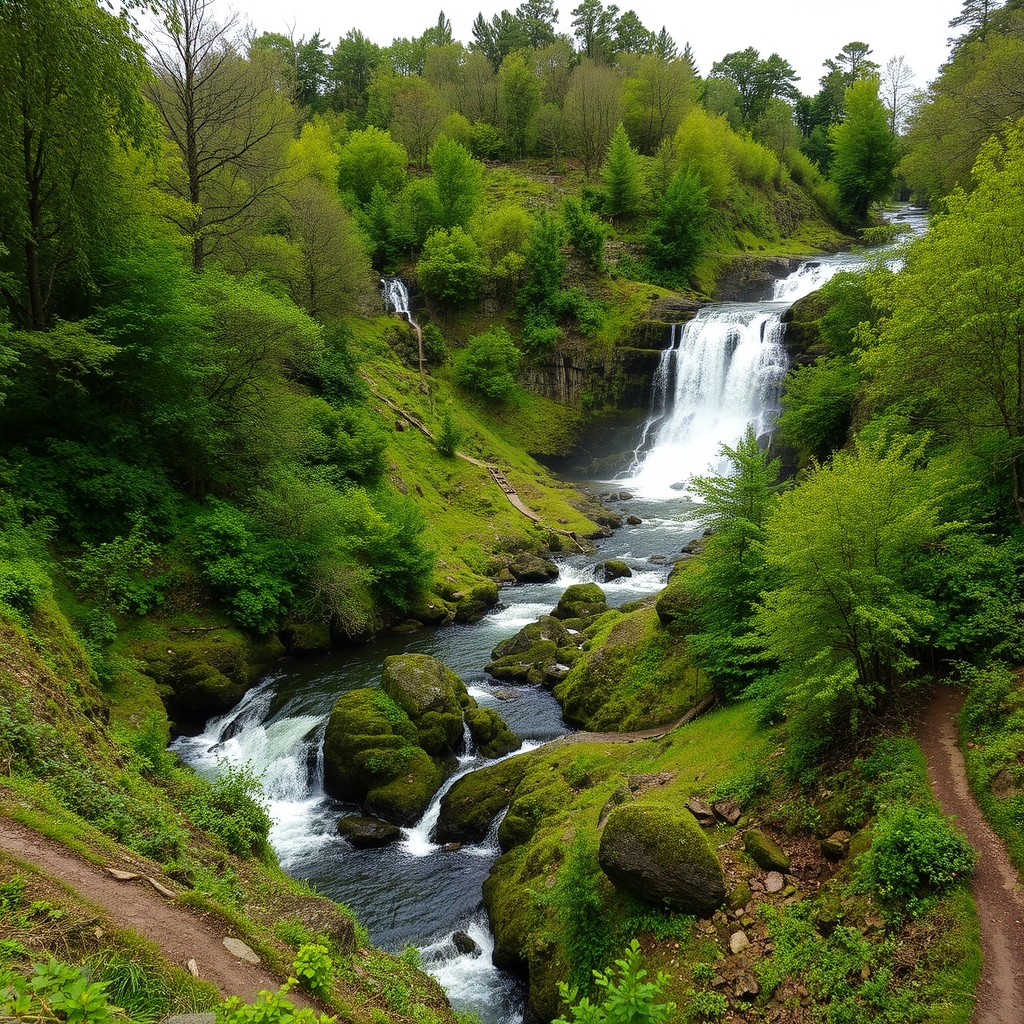 Ruta das fervenzas do río Chamoselo: saltos de auga en Lugo