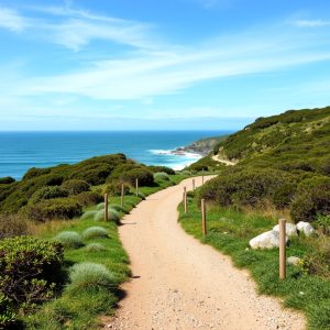 Ruta das praias de Carnota: area virxe e o faro