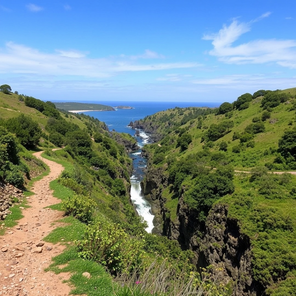 Ruta das fervenzas do río Xallas: o salto do Ézaro