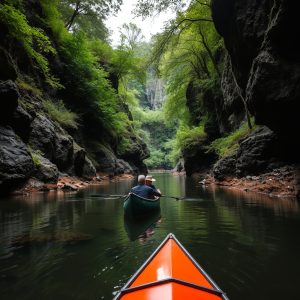 Ruta por el cañón del río Eume en canoa: paisaje protegido
