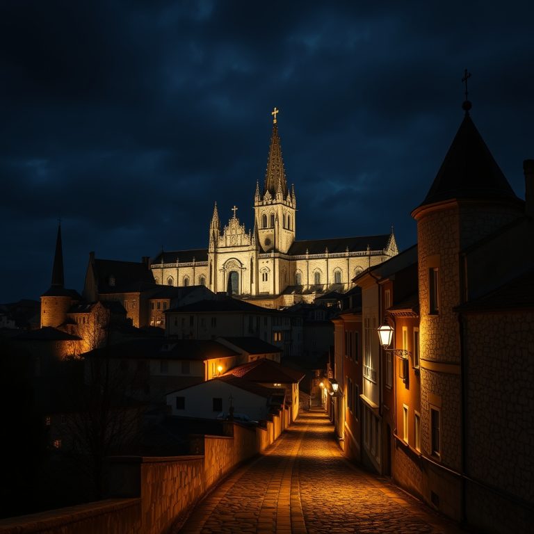 Ruta nocturna por el casco histórico de Santiago de Compostela: faroles y leyendas